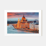 Budapest Landscape Color Poster
