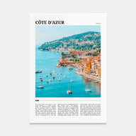Cote d'Azur Travel Color No 2 Poster