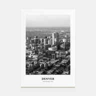 Denver Portrait B&W No 1 Poster