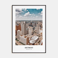 Detroit Portrait Color Poster