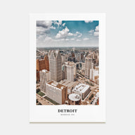 Detroit Portrait Color Poster