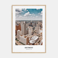 Detroit Portrait Color Poster