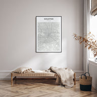 Houston Map Portrait Poster
