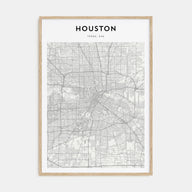 Houston Map Portrait Poster