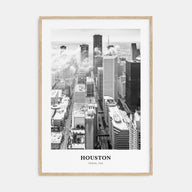 Houston Portrait B&W No 1 Poster