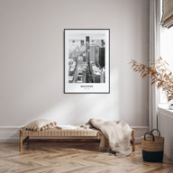 Houston Portrait B&W No 1 Poster