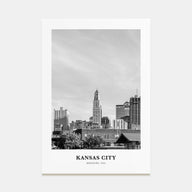 Kansas City Portrait B&W No 1 Poster