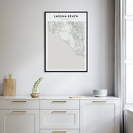 Laguna Beach Map Portrait Poster