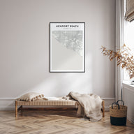 Newport Beach Map Portrait Poster