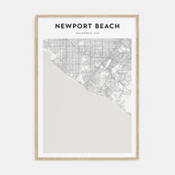 Newport Beach Map Portrait Poster