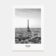 Paris Portrait B&W No 2 Poster