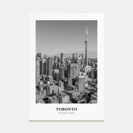 Toronto Portrait B&W No 1 Poster