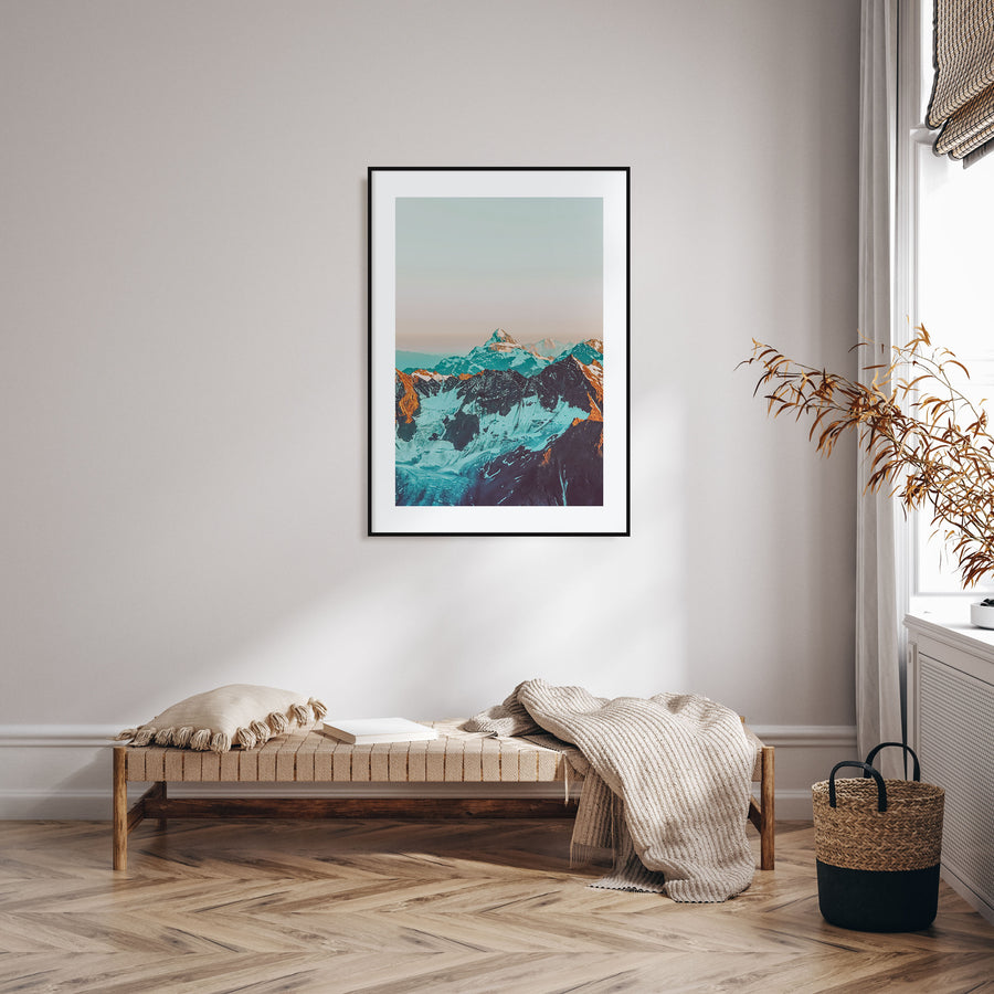 Alpine Landscape Photo Color Poster