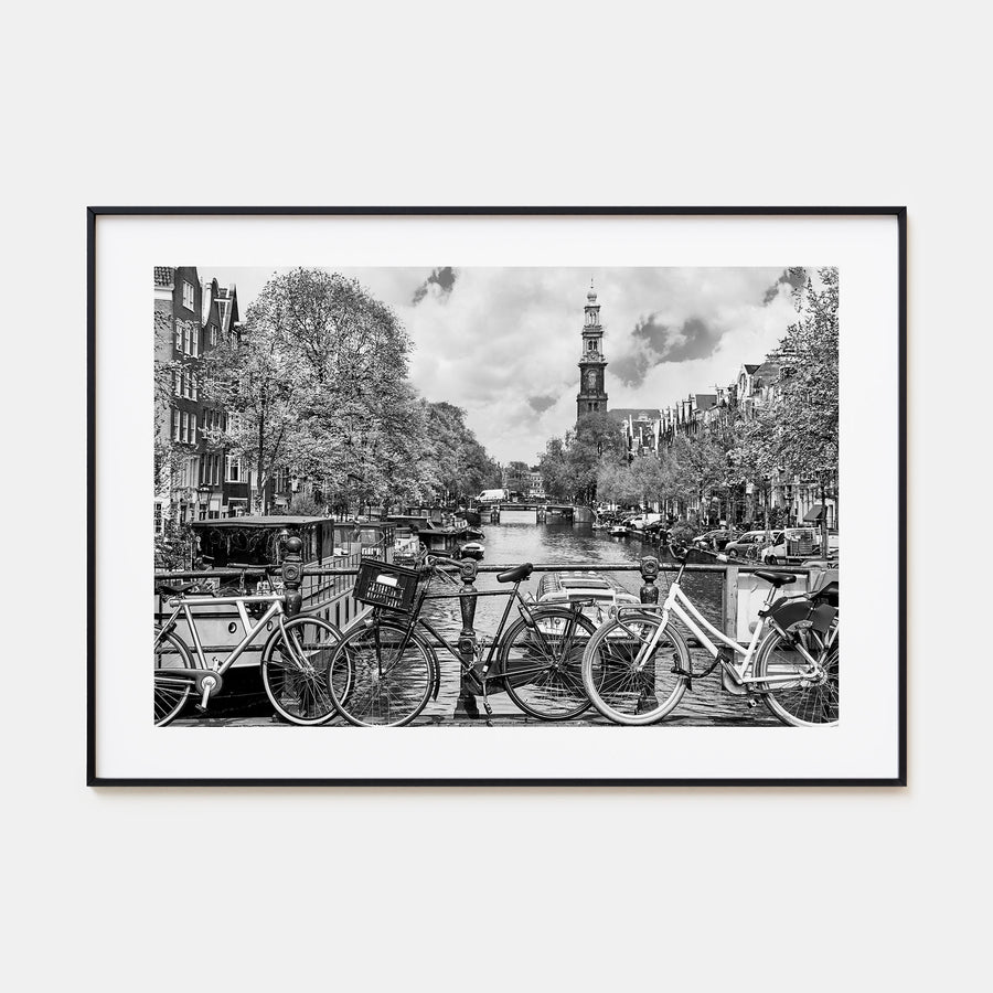 Amsterdam Landscape B&W No 1 Poster