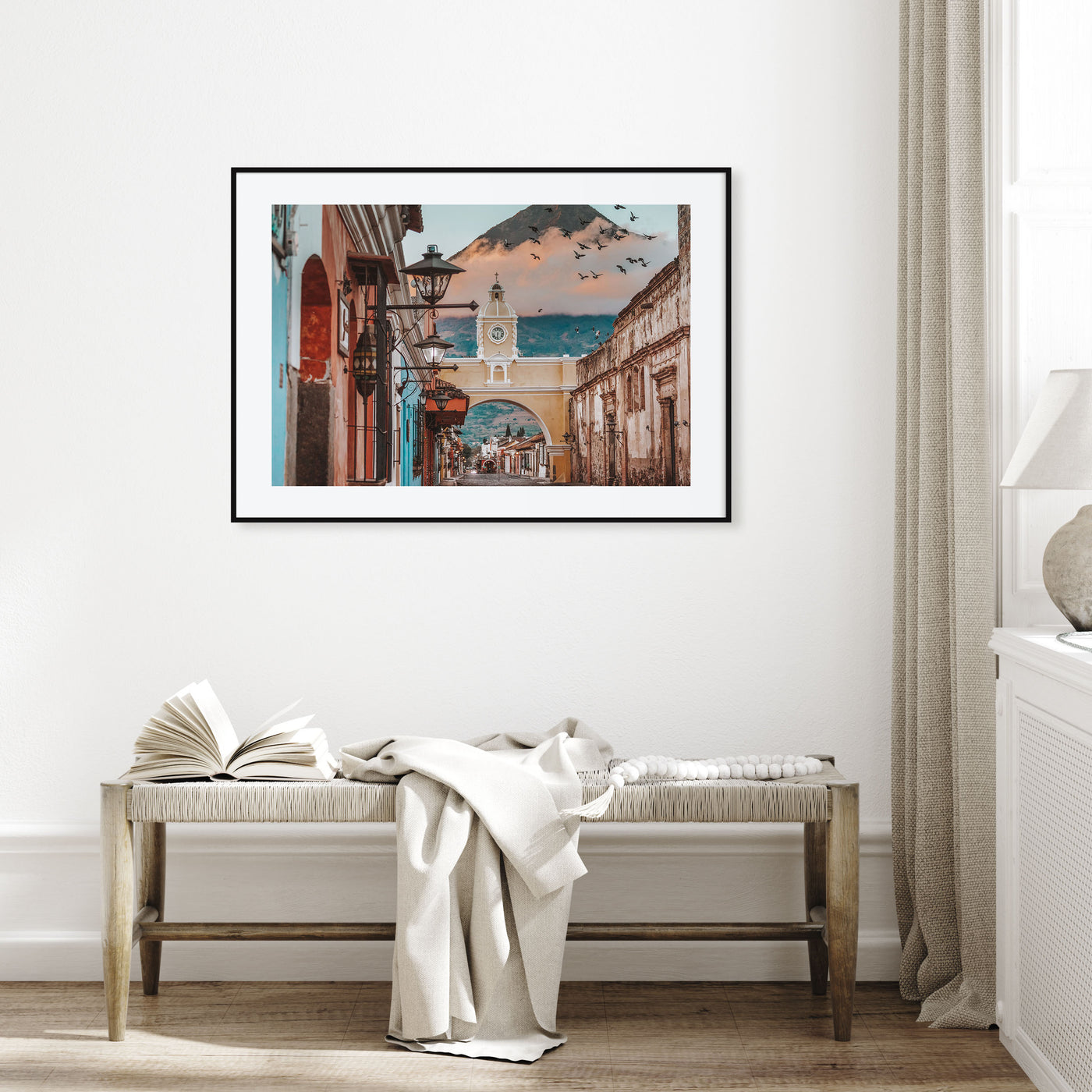 Antigua Guatemala Landscape Color Poster