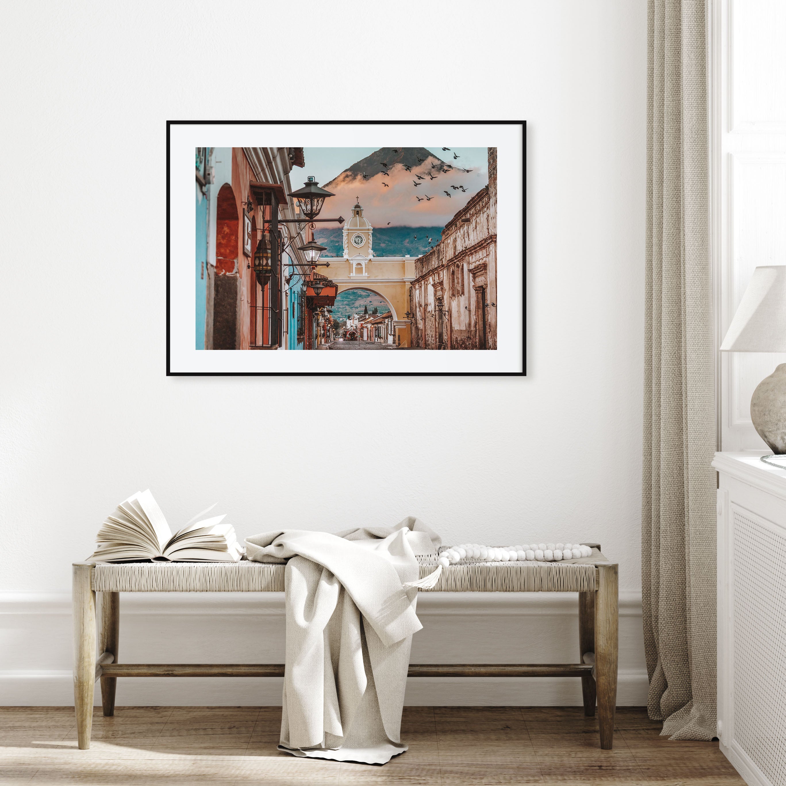 Antigua Guatemala Landscape Color Poster