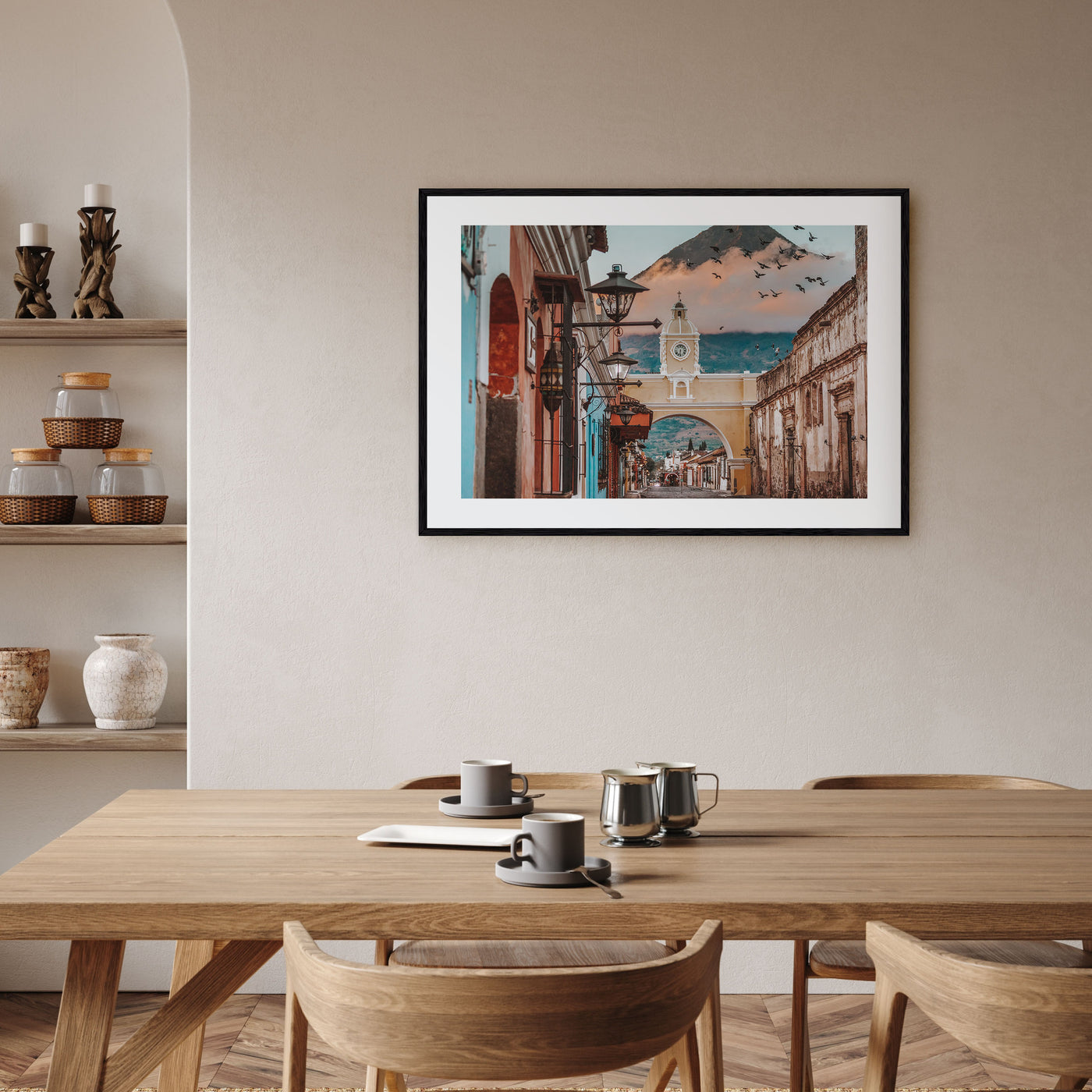 Antigua Guatemala Landscape Color Poster
