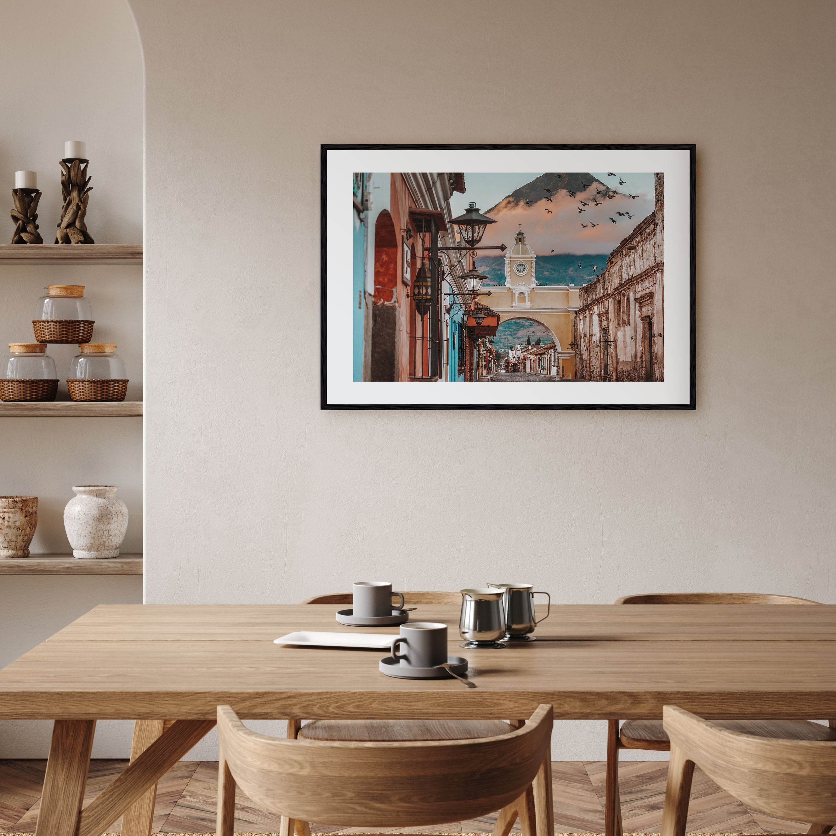 Antigua Guatemala Landscape Color Poster