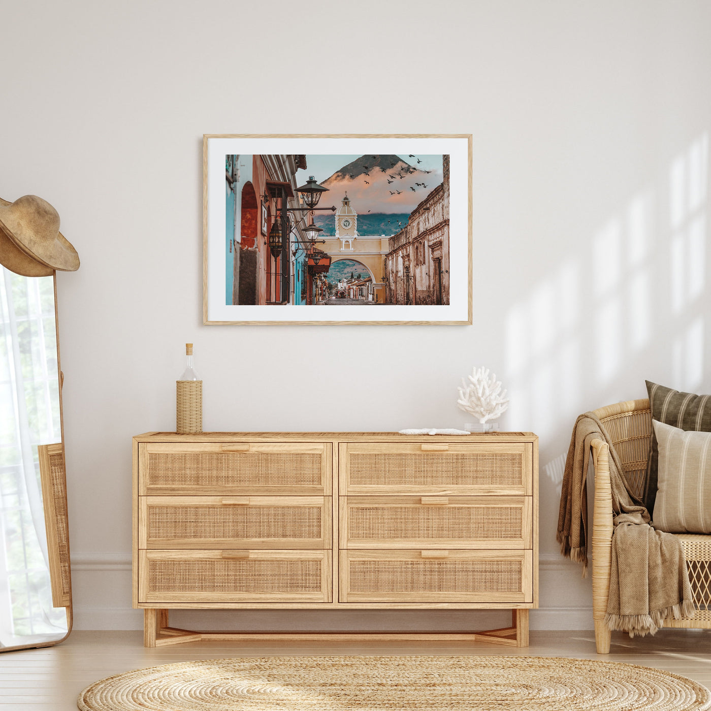 Antigua Guatemala Landscape Color Poster