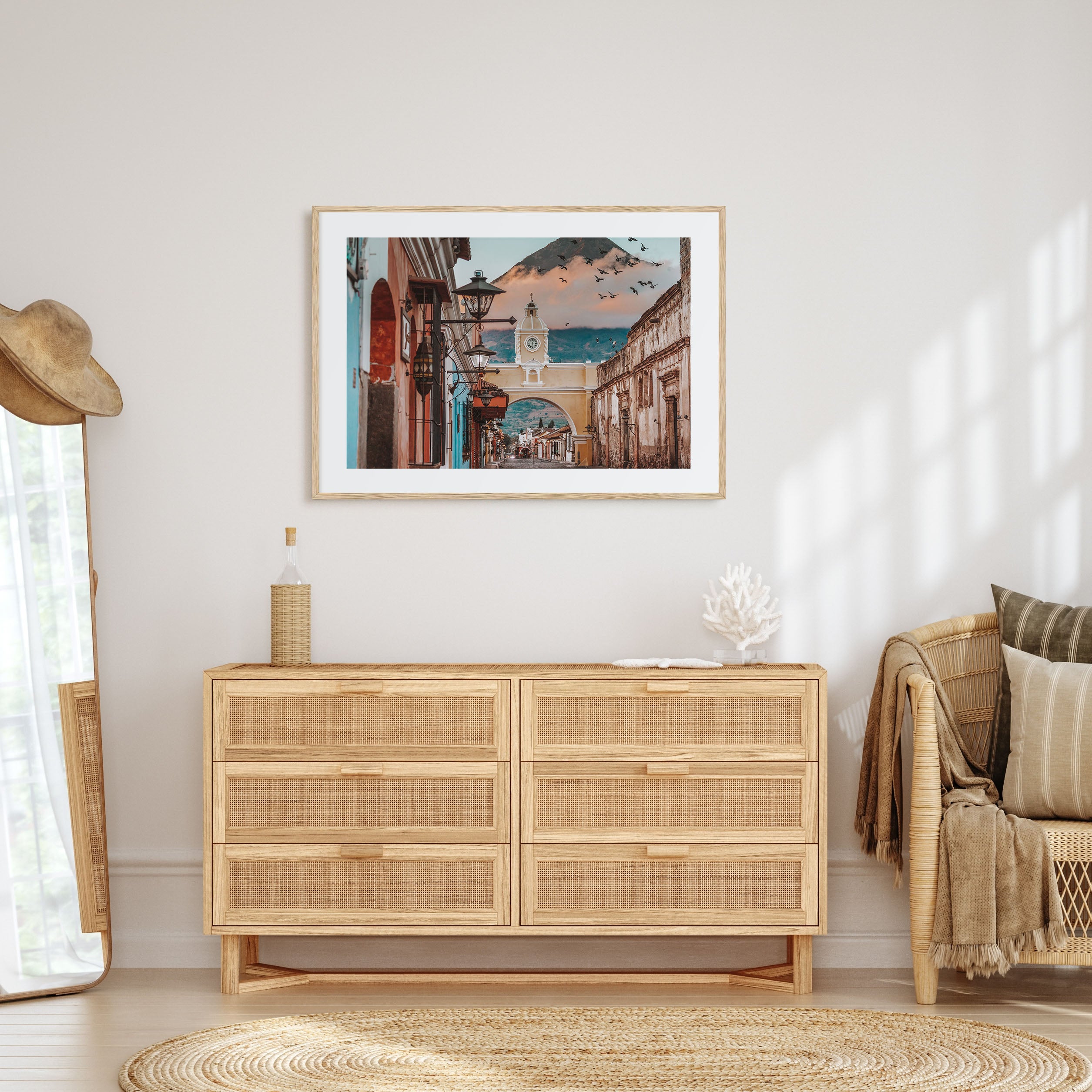 Antigua Guatemala Landscape Color Poster