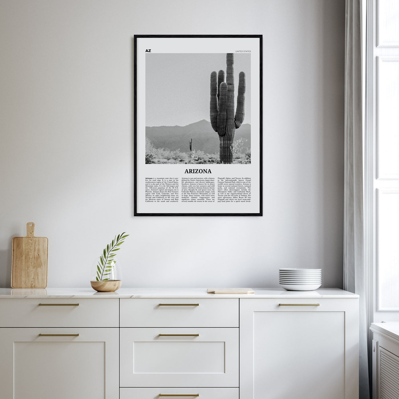 Arizona Travel B&W No 1 Poster