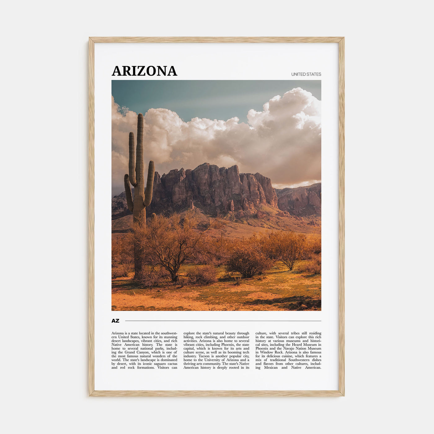 Arizona Travel Color No 1 Poster