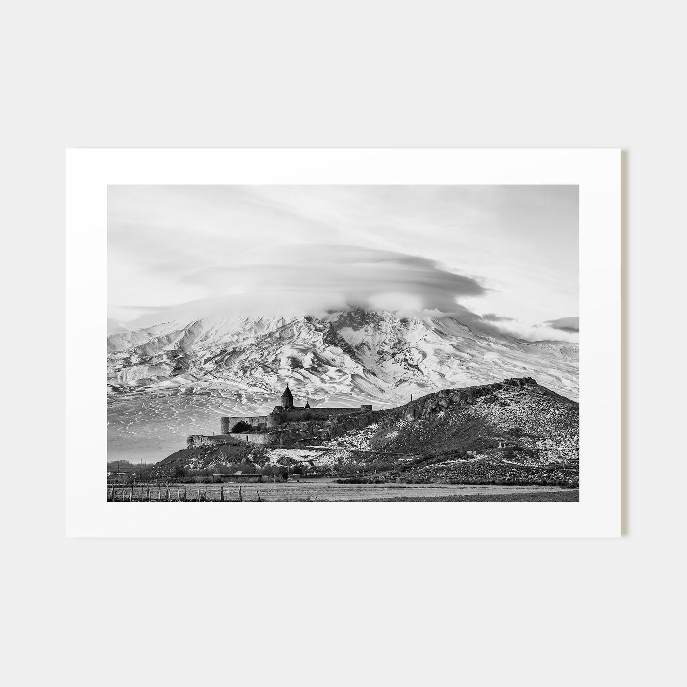 Armenia Landscape B&W Poster