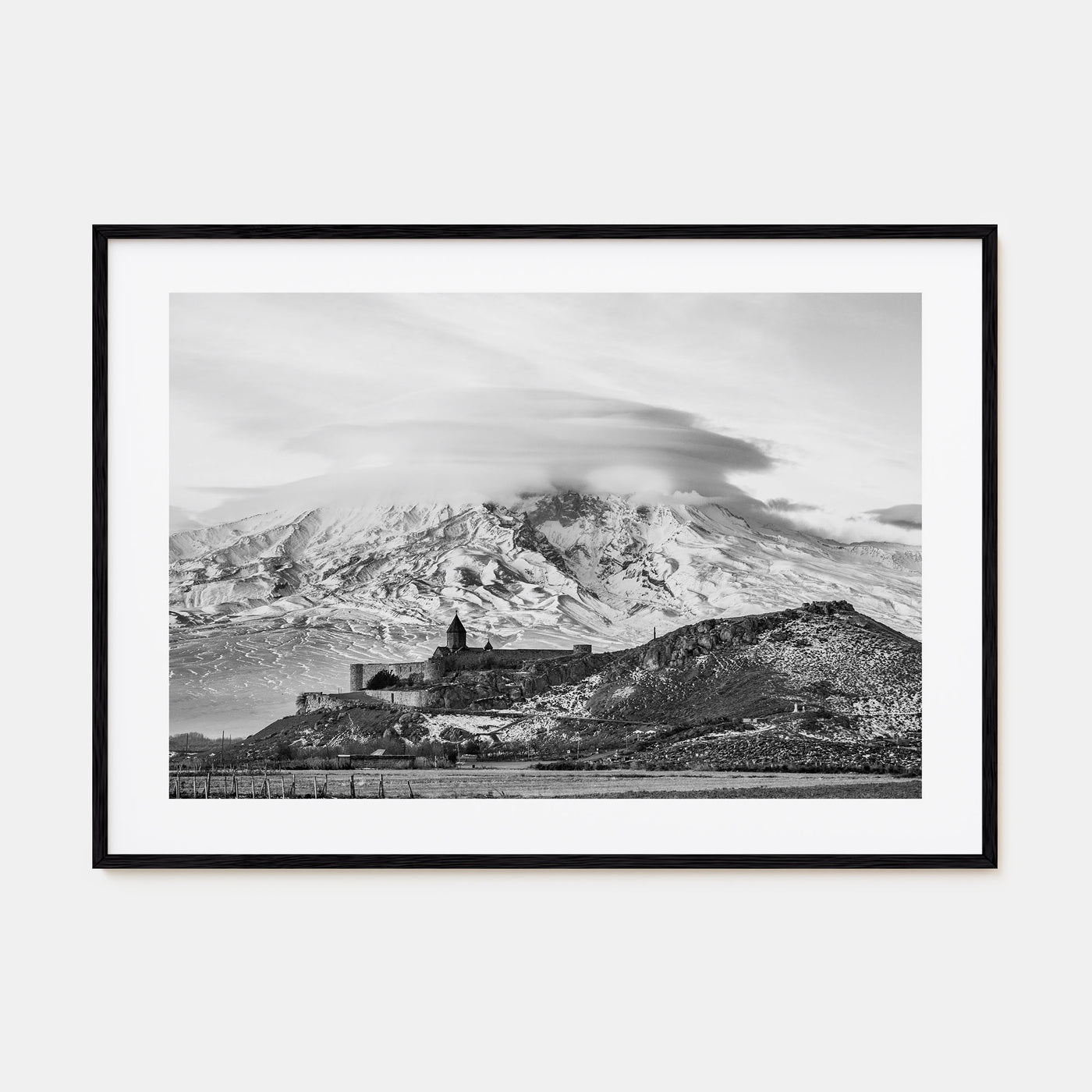 Armenia Landscape B&W Poster