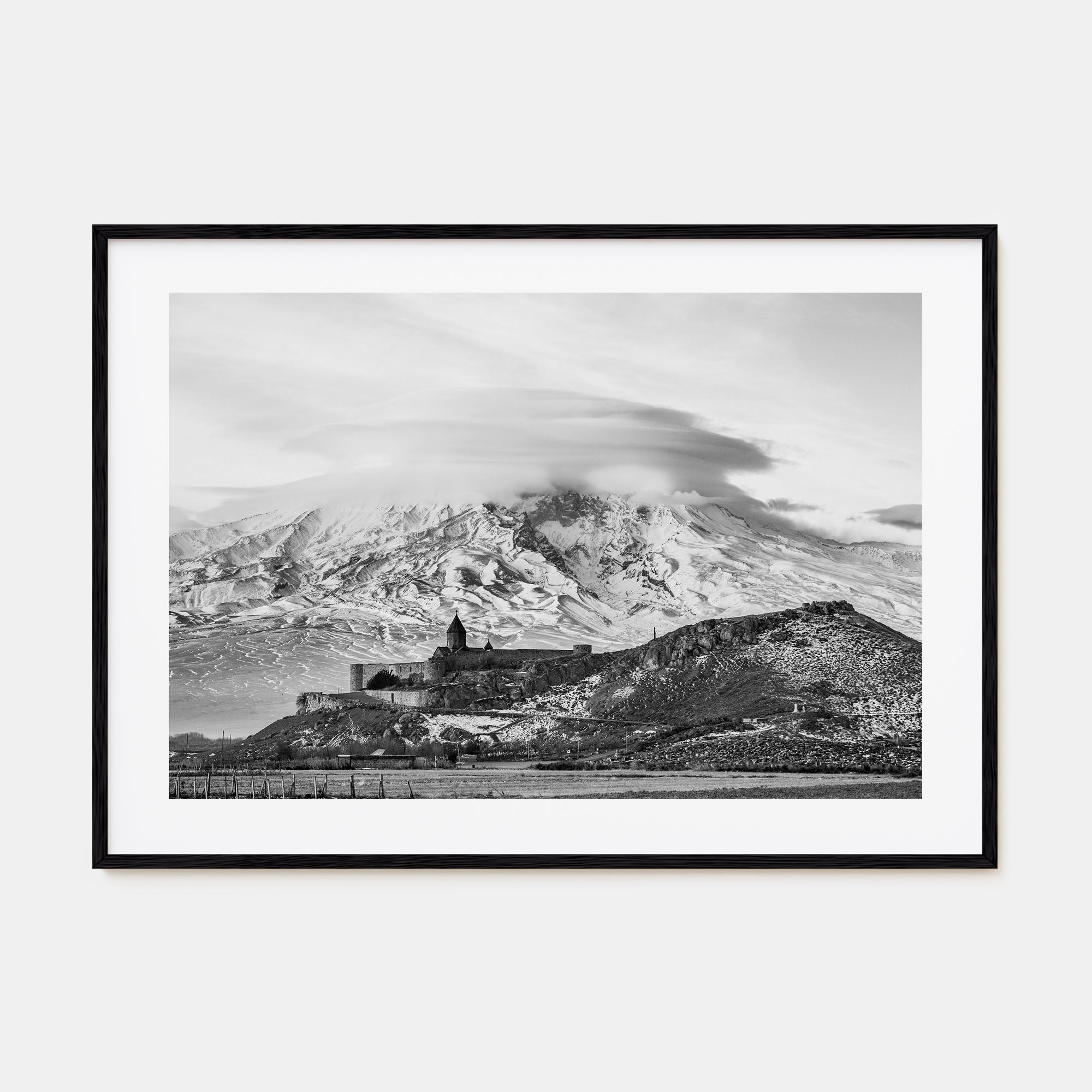 Armenia Landscape B&W Poster