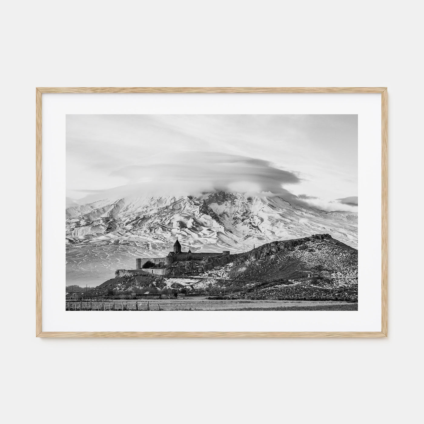 Armenia Landscape B&W Poster