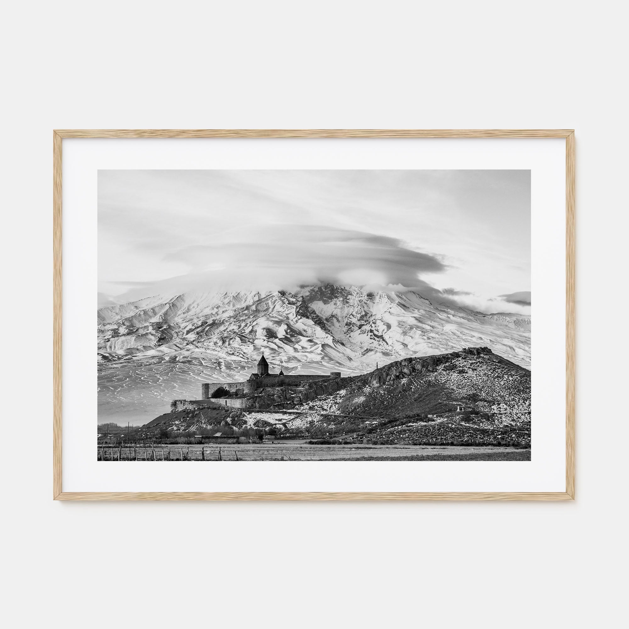Armenia Landscape B&W Poster