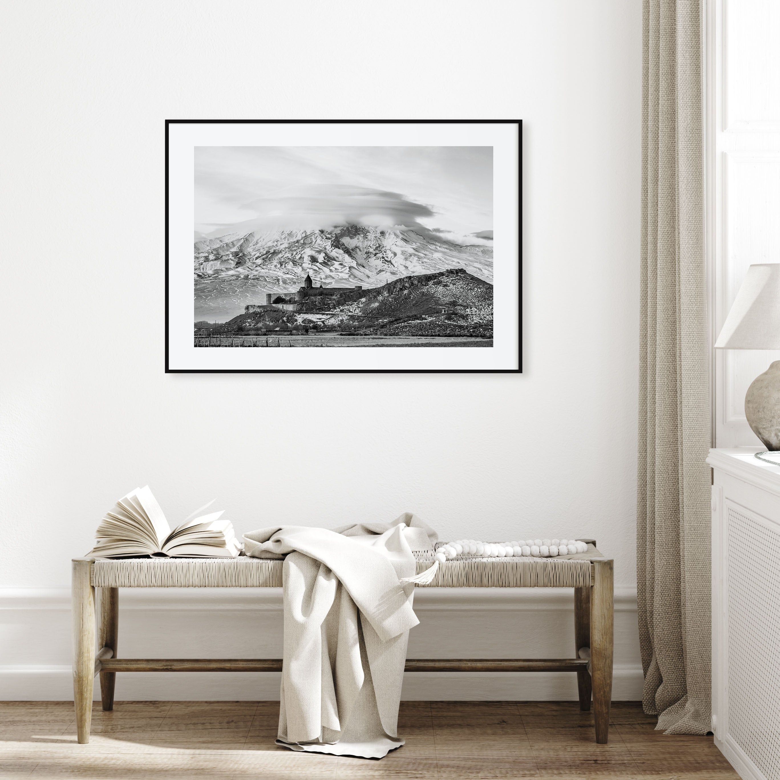 Armenia Landscape B&W Poster