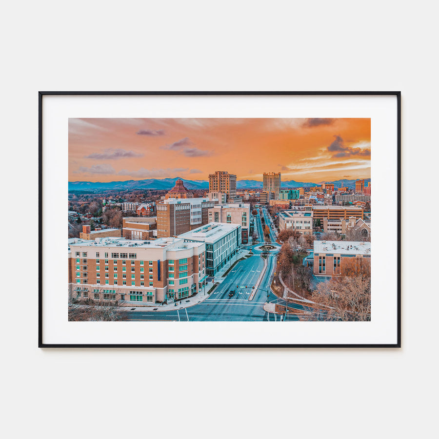 Asheville Landscape Color Poster
