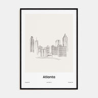 Atlanta Drawn Poster