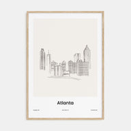 Atlanta Drawn Poster