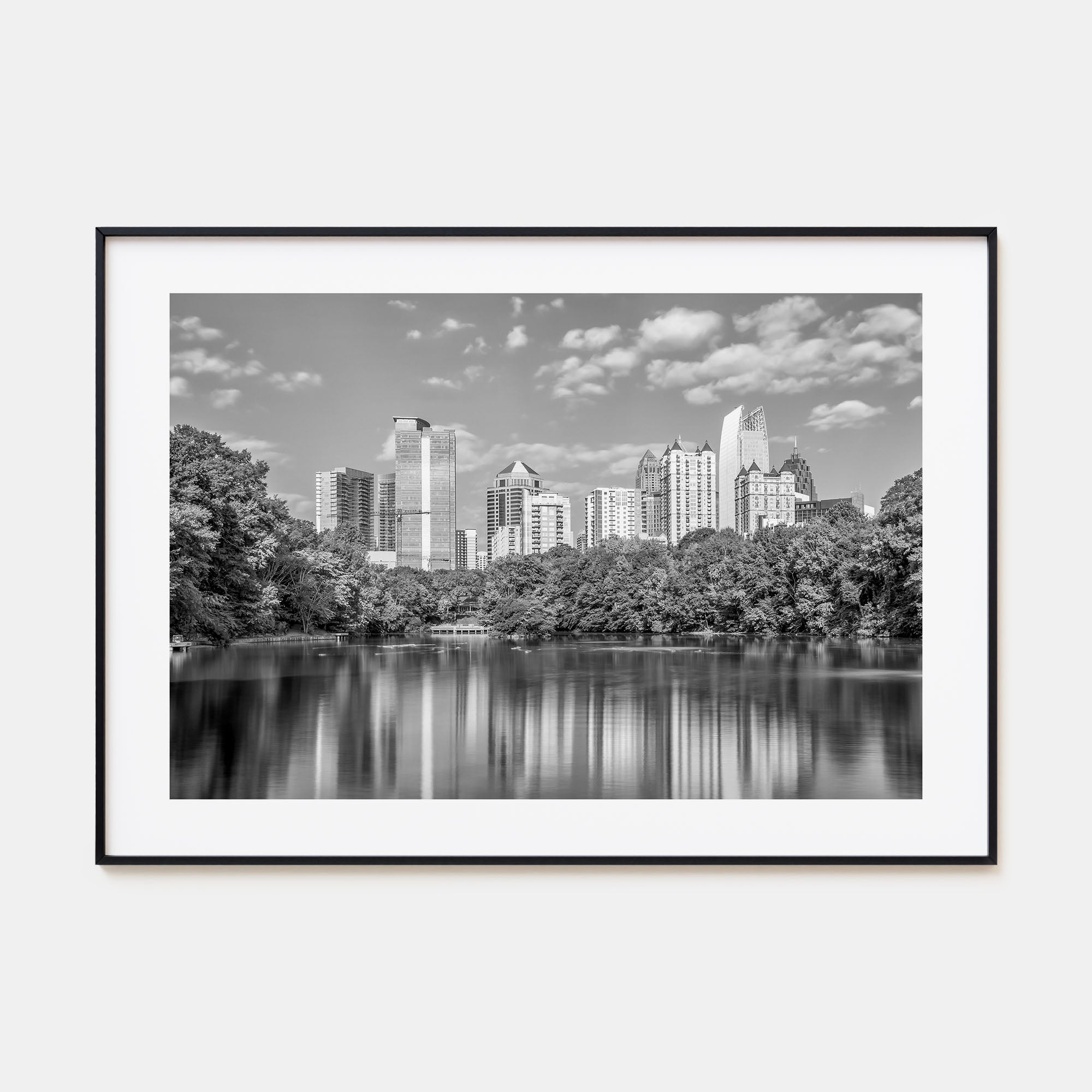 Atlanta Landscape B&W Poster
