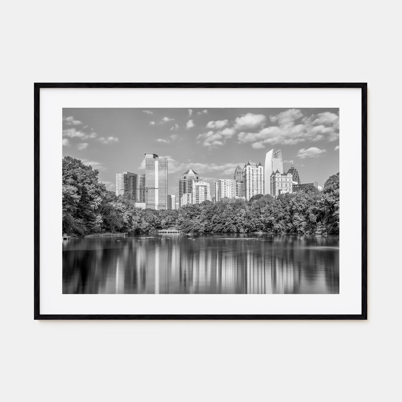 Atlanta Landscape B&W Poster