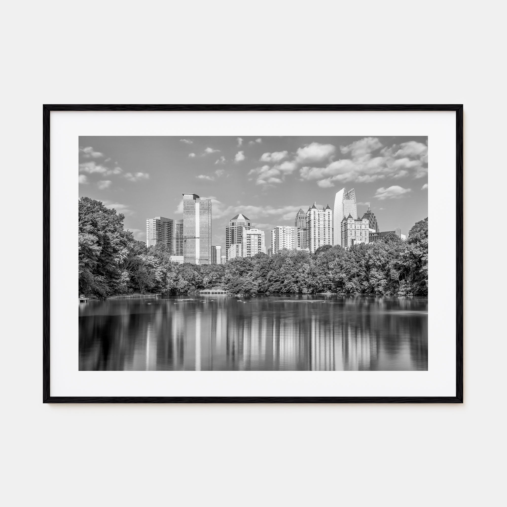 Atlanta Landscape B&W Poster