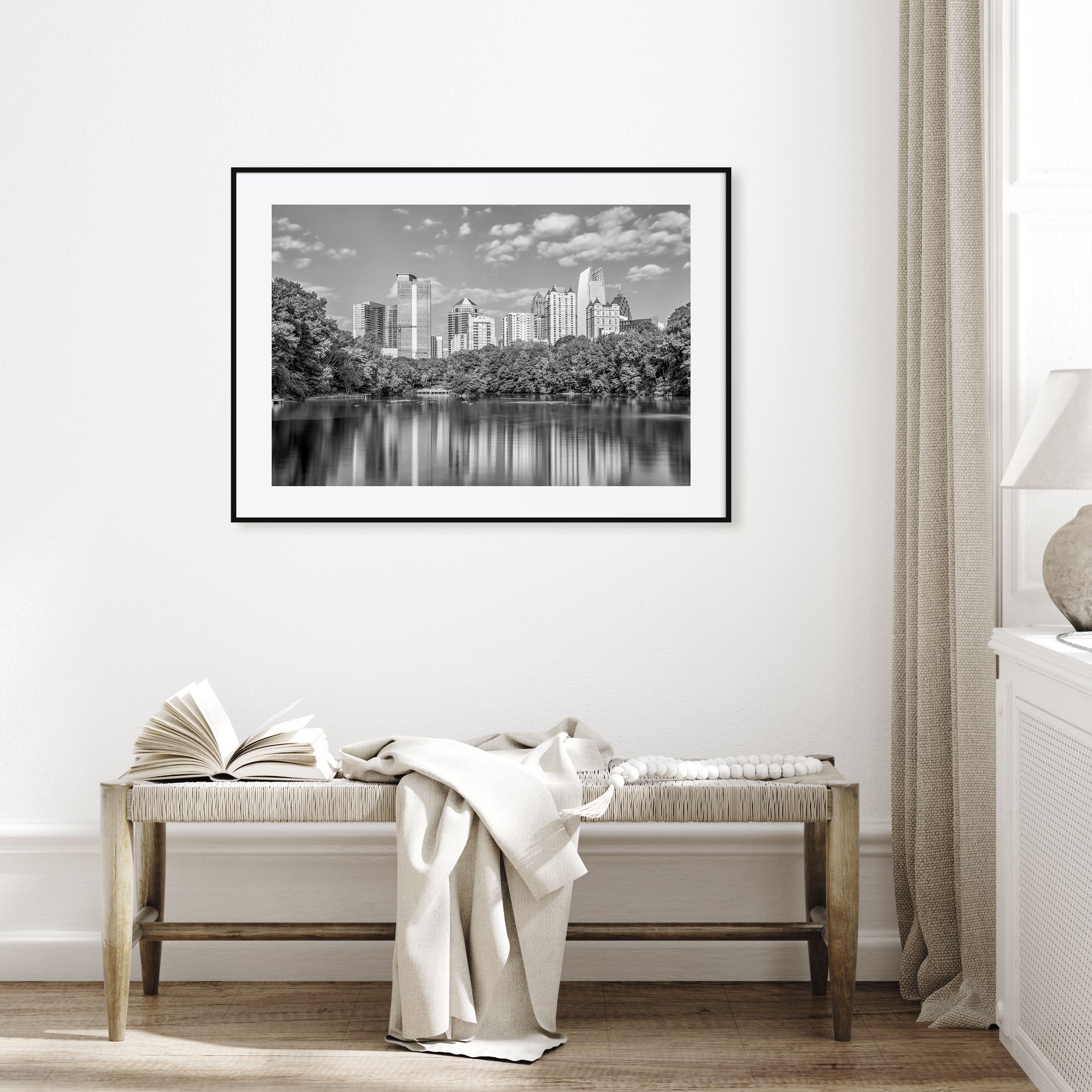 Atlanta Landscape B&W Poster
