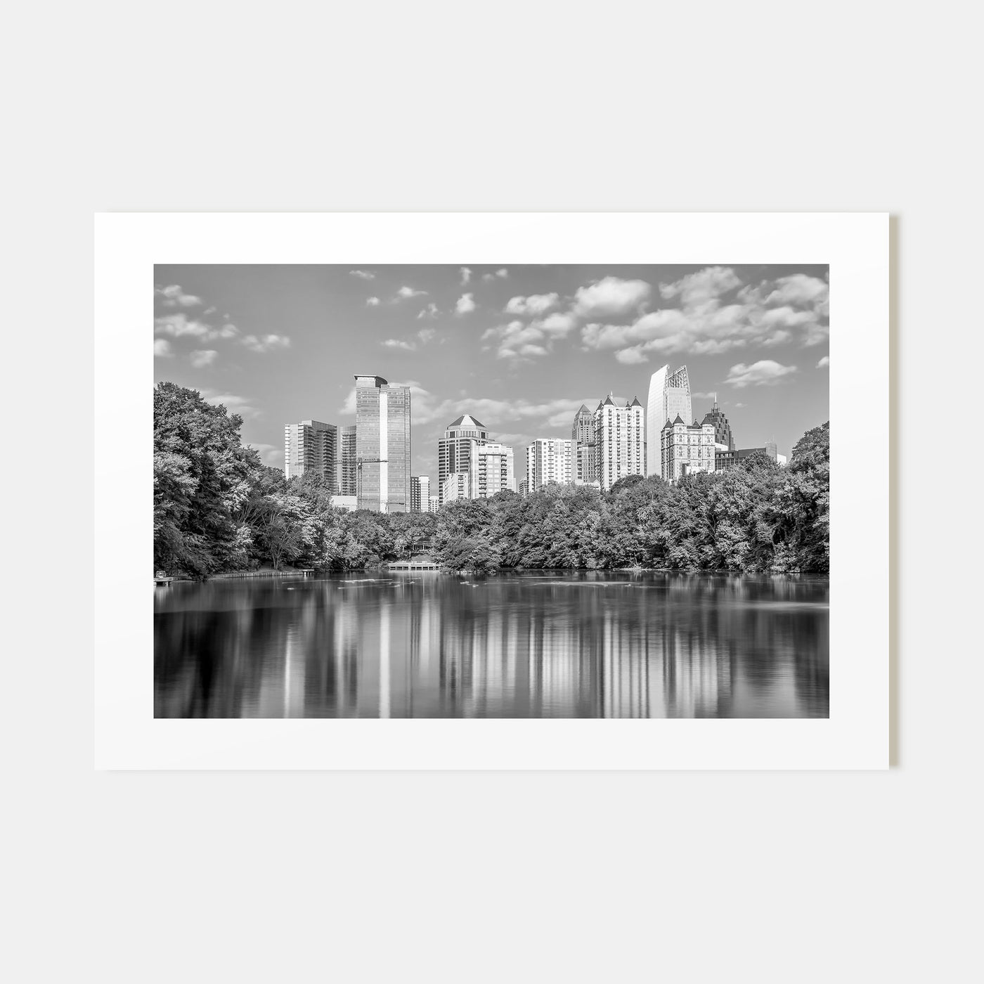 Atlanta Landscape B&W Poster