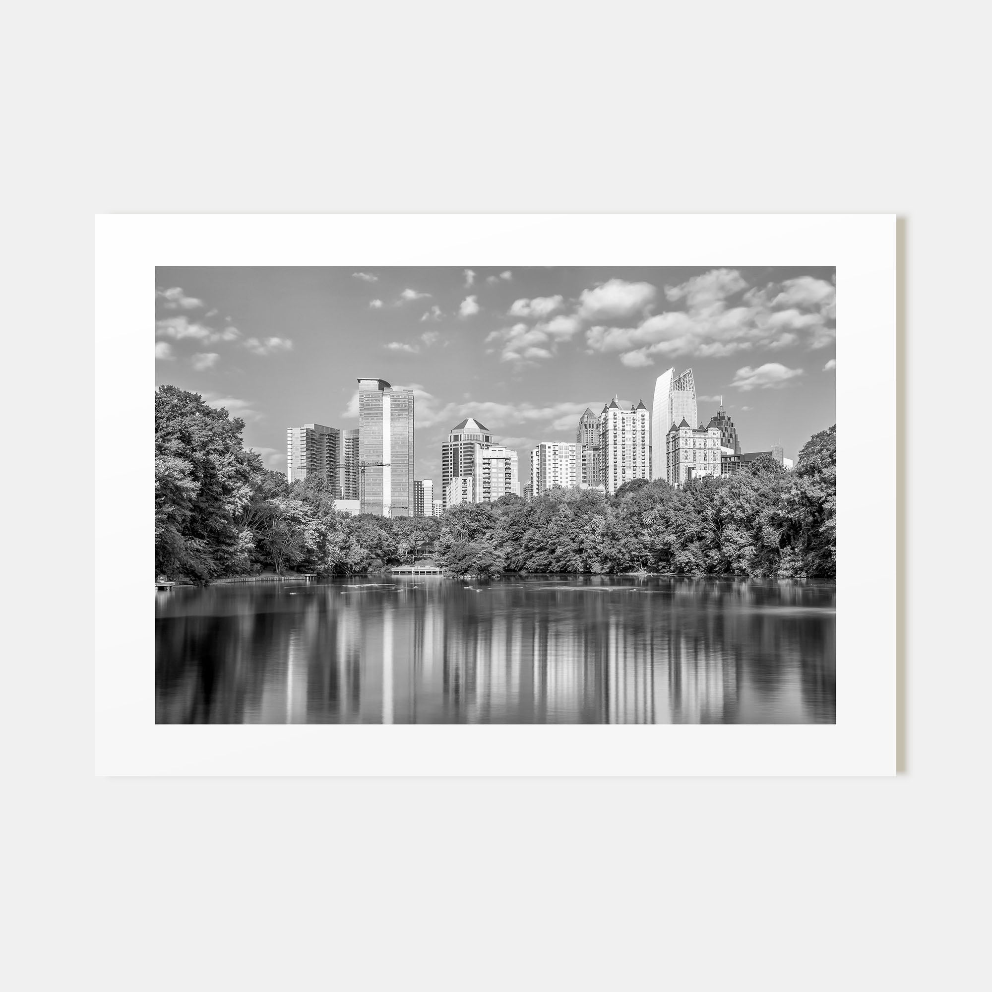 Atlanta Landscape B&W Poster