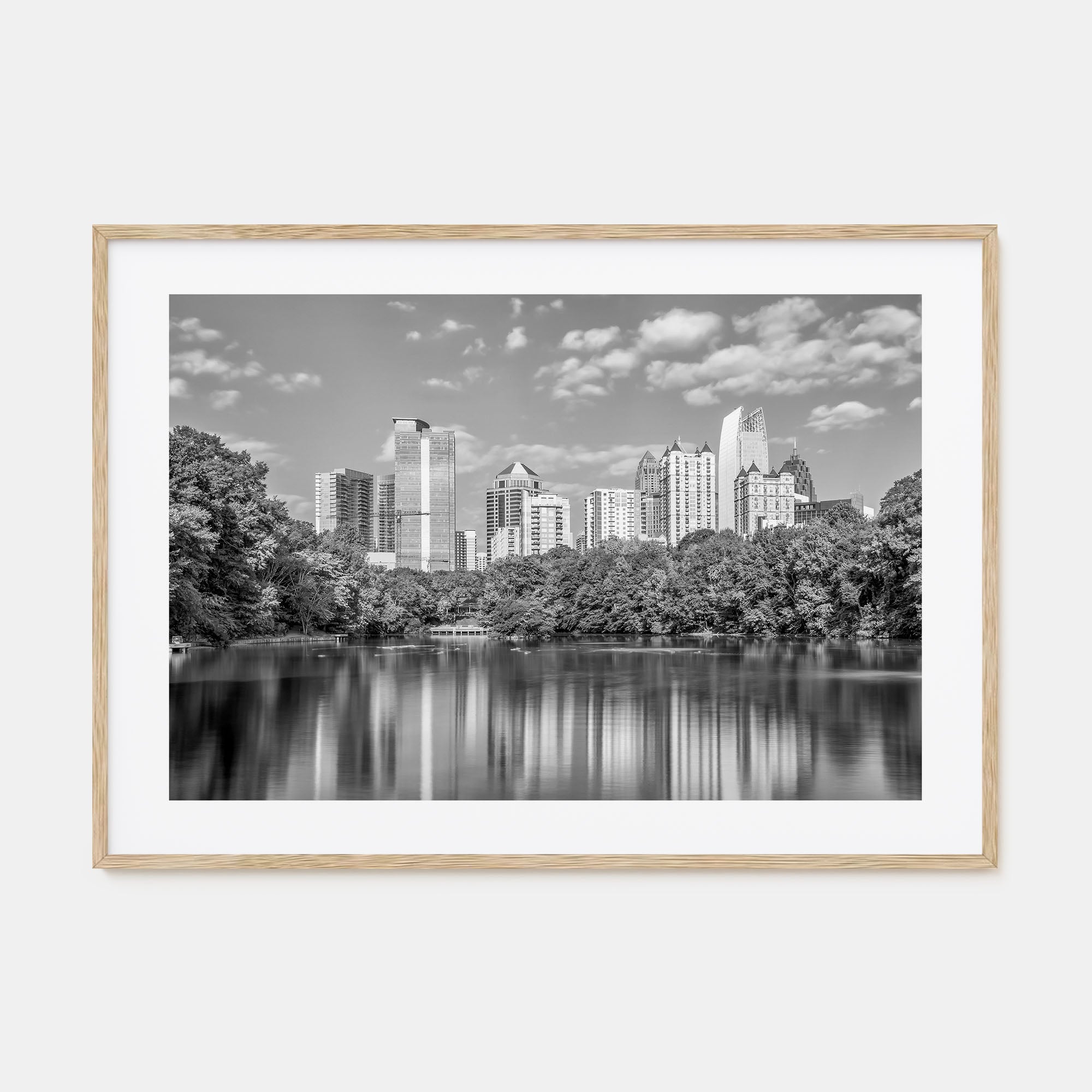 Atlanta Landscape B&W Poster