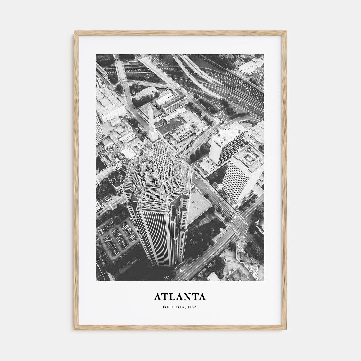 Atlanta Portrait B&W No 1 Poster
