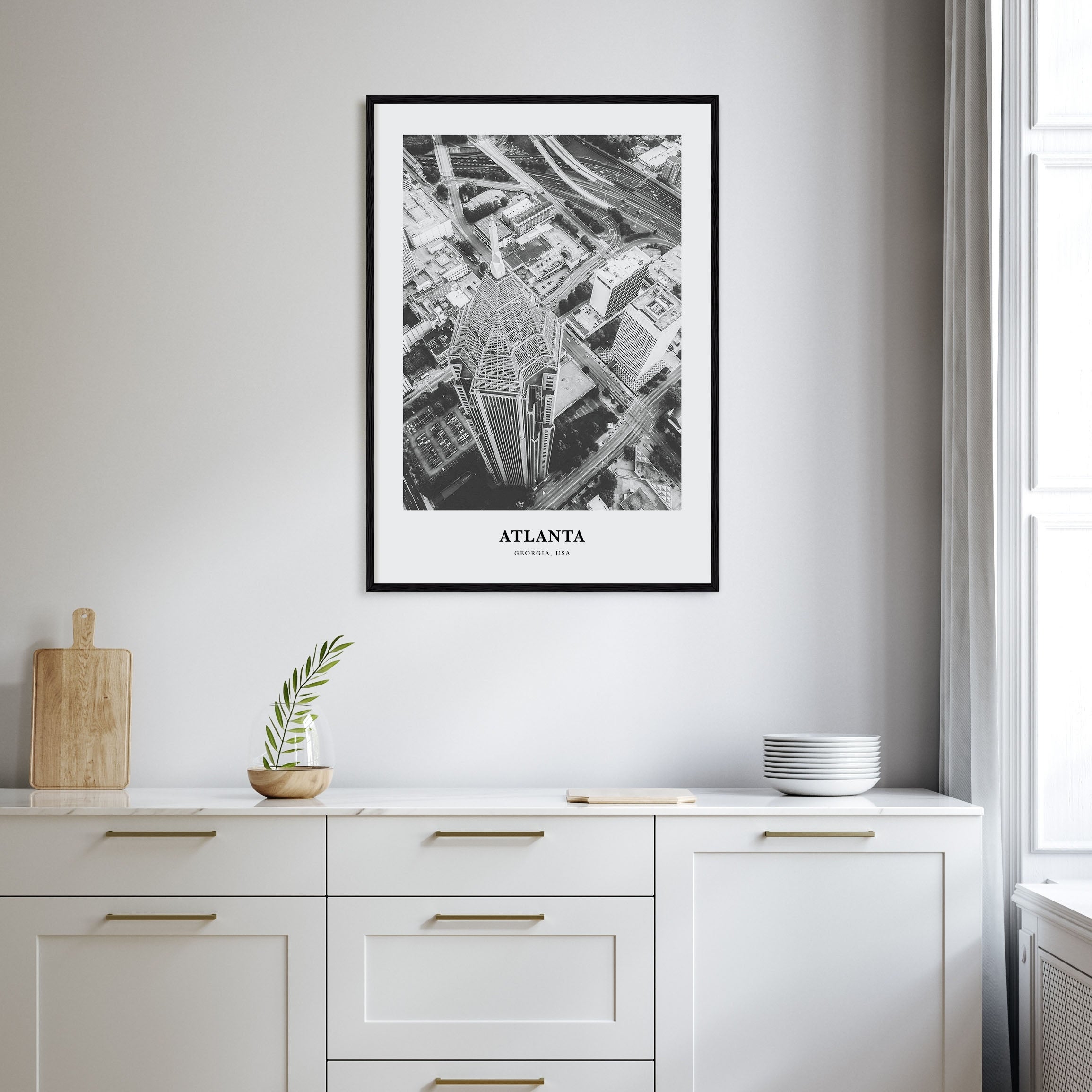Atlanta Portrait B&W No 1 Poster