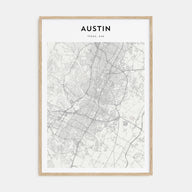 Austin Map Portrait Poster
