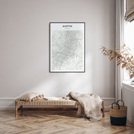 Austin Map Portrait Poster