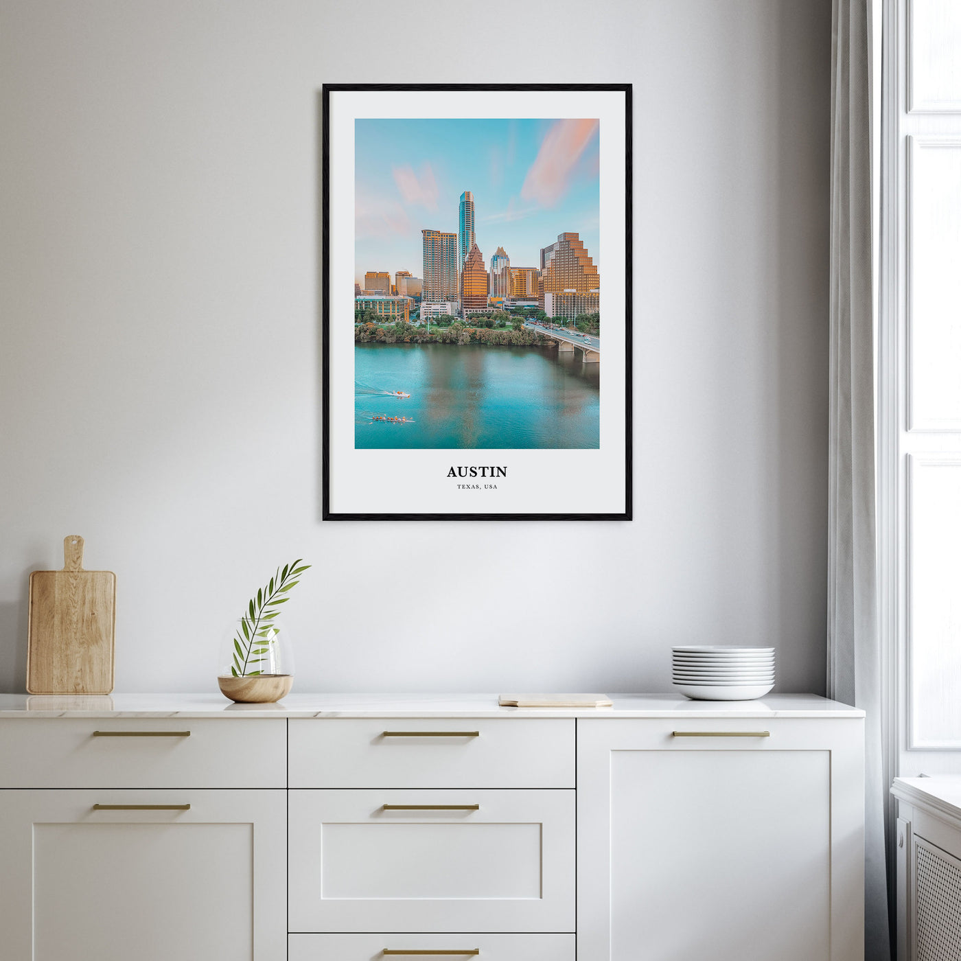 Austin Portrait Color Poster