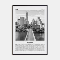 Austin Travel B&W No 1 Poster