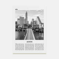 Austin Travel B&W No 1 Poster