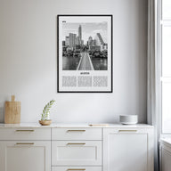 Austin Travel B&W No 1 Poster